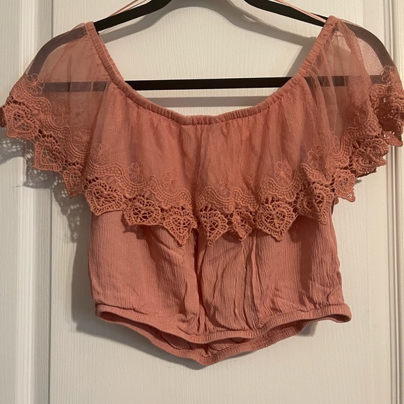 EUC Streetwear Society Crop in Rose L - Picture 1 of 3